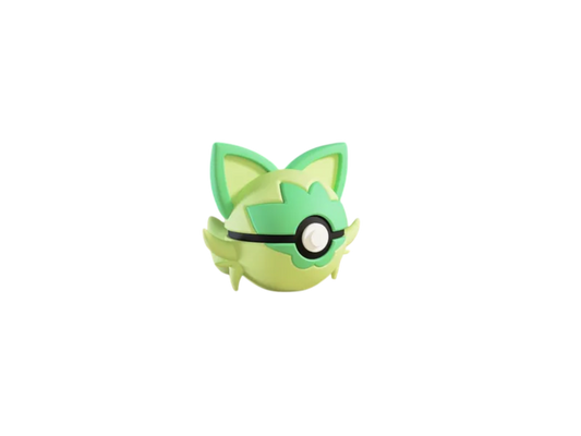 Sprigatito custom Poké Ball, 3D printed collectible