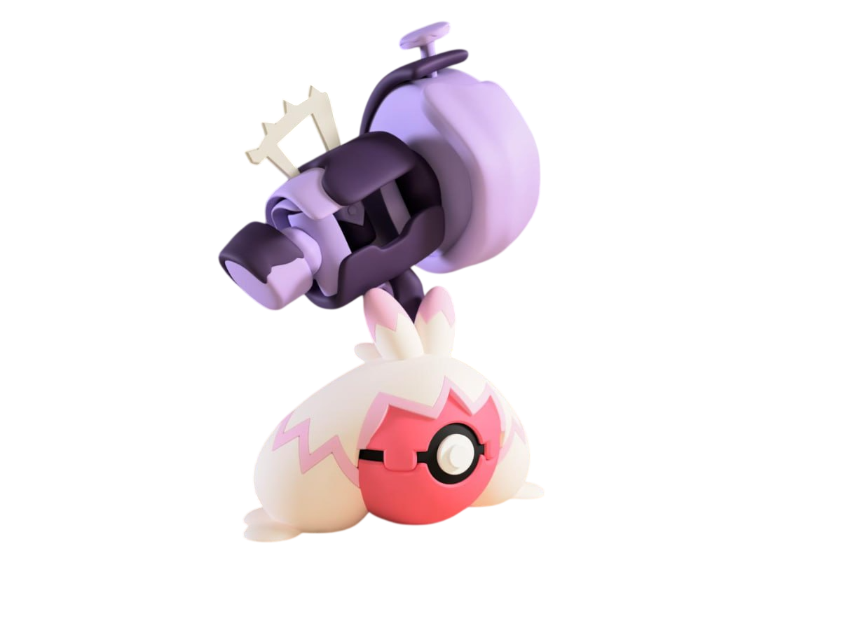 Tinkaton custom Poké Ball, 3D printed collectible